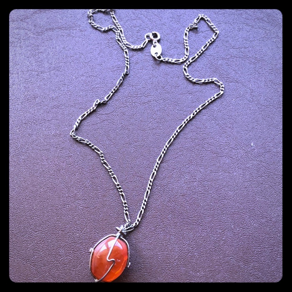 💯Vintage Real crystal sterling stone ⭐️ - Picture 3 of 8
